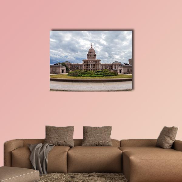 Texas Capital Building Canvas Wall Art-1 Piece-Gallery Wrap-36" x 24"-Tiaracle