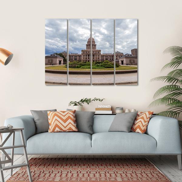 Texas Capital Building Canvas Wall Art-4 Horizontal-Gallery Wrap-34" x 24"-Tiaracle