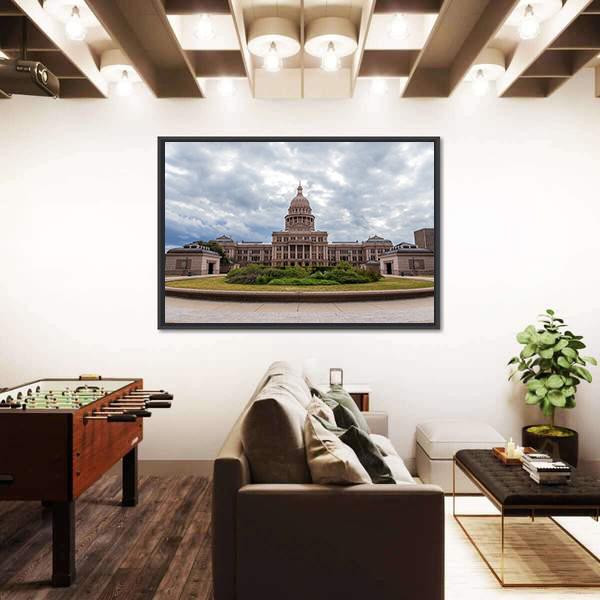 Texas Capital Building Canvas Wall Art-3 Horizontal-Gallery Wrap-25" x 16"-Tiaracle