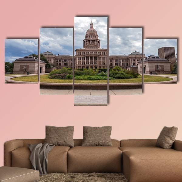 Texas Capital Building Canvas Wall Art-5 Pop-Gallery Wrap-47" x 32"-Tiaracle