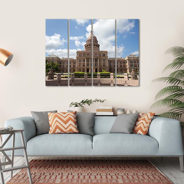 Texas State Capitol Building Canvas Wall Art-4 Horizontal-Gallery Wrap-34" x 24"-Tiaracle