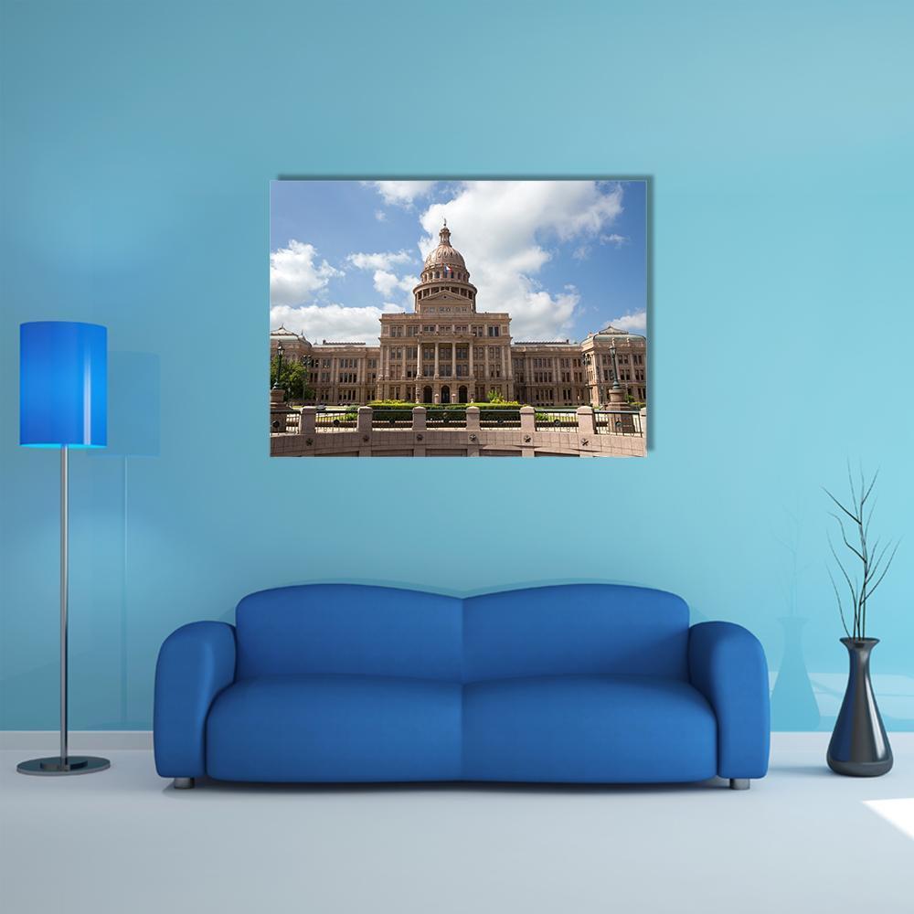Texas State Capitol Building Canvas Wall Art-1 Piece-Gallery Wrap-48" x 32"-Tiaracle