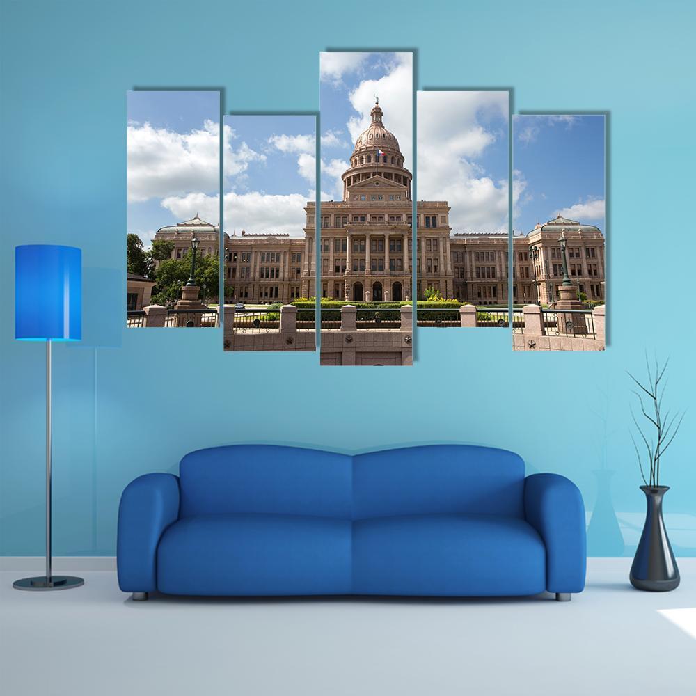 Texas State Capitol Building Canvas Wall Art-5 Pop-Gallery Wrap-47" x 32"-Tiaracle