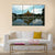 Thai Pavilion In Waters Canvas Wall Art-3 Horizontal-Gallery Wrap-37" x 24"-Tiaracle