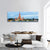 Thailand Cityscape Panoramic Canvas Wall Art-3 Piece-25" x 08"-Tiaracle