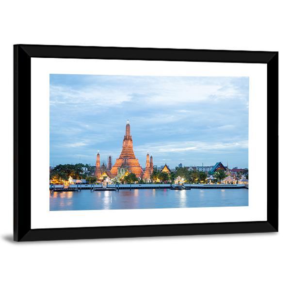 Thailand Cityscape Vertical Canvas Wall Art-3 Vertical-Gallery Wrap-12" x 25"-Tiaracle