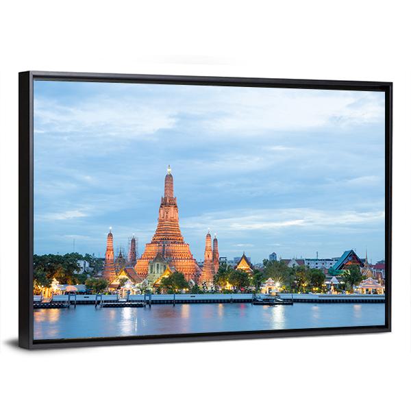 Thailand Cityscape Vertical Canvas Wall Art-3 Vertical-Gallery Wrap-12" x 25"-Tiaracle