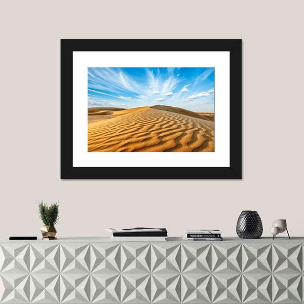 Thar Desert Canvas Wall Art-3 Horizontal-Gallery Wrap-25" x 16"-Tiaracle