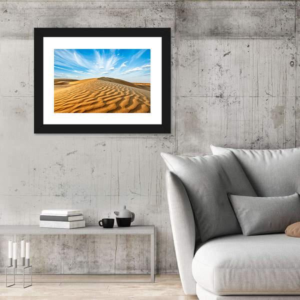 Thar Desert Canvas Wall Art-3 Horizontal-Gallery Wrap-25" x 16"-Tiaracle
