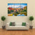 Thatch Roof Farmhouses With Mt Fuji Canvas Wall Art-3 Horizontal-Gallery Wrap-37" x 24"-Tiaracle