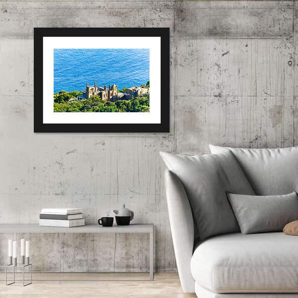The Alupka Palace In Crimea Panoramic Canvas Wall Art-1 Piece-36" x 12"-Tiaracle