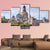 Ancient City Of Dresden Canvas Wall Art-3 Horizontal-Gallery Wrap-37" x 24"-Tiaracle