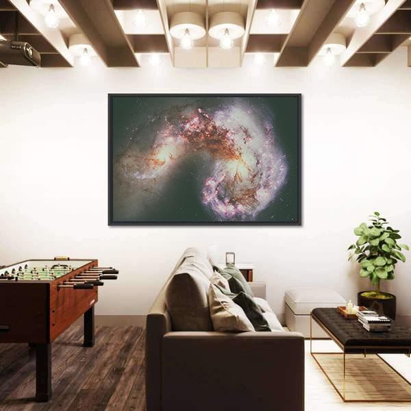 The Antennae Galaxies Canvas Wall Art-3 Horizontal-Gallery Wrap-25" x 16"-Tiaracle