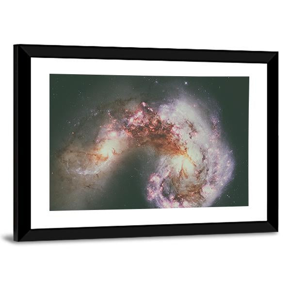 The Antennae Galaxies Canvas Wall Art-3 Horizontal-Gallery Wrap-25" x 16"-Tiaracle