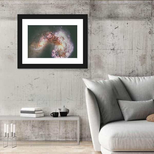 The Antennae Galaxies Canvas Wall Art-3 Horizontal-Gallery Wrap-25" x 16"-Tiaracle