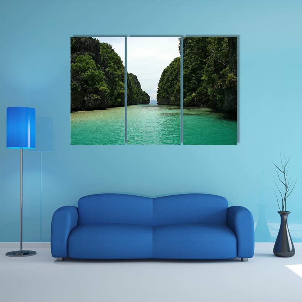 El Nido Philippines Canvas Wall Art-3 Horizontal-Gallery Wrap-37" x 24"-Tiaracle
