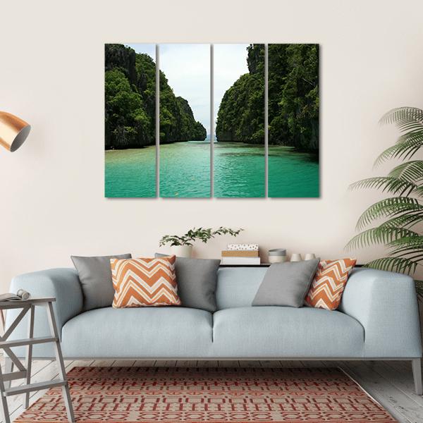 El Nido Philippines Canvas Wall Art-4 Horizontal-Gallery Wrap-34" x 24"-Tiaracle