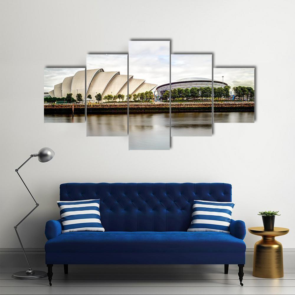 Armadillo Auditorium Glasgow Canvas Wall Art-5 Star-Gallery Wrap-62" x 32"-Tiaracle