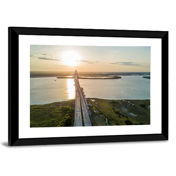 The Arthur Ravenel Jr Bridge Canvas Wall Art-3 Horizontal-Gallery Wrap-25" x 16"-Tiaracle