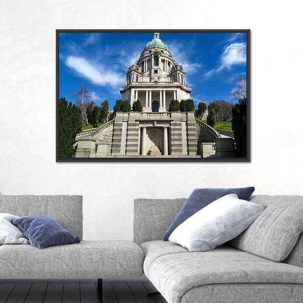The Ashton Memorial Canvas Wall Art-1 Piece-Floating Frame-24" x 16"-Tiaracle