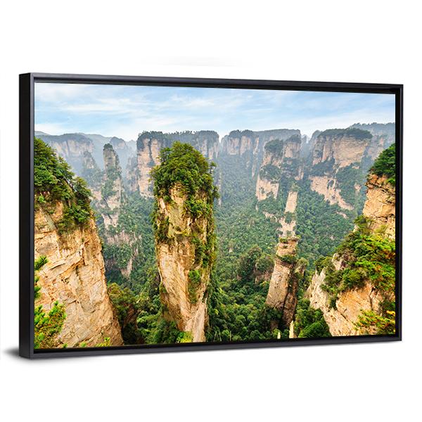 The Avatar Hallelujah Mountain Among Green Woods Canvas Wall Art-3 Horizontal-Gallery Wrap-25" x 16"-Tiaracle