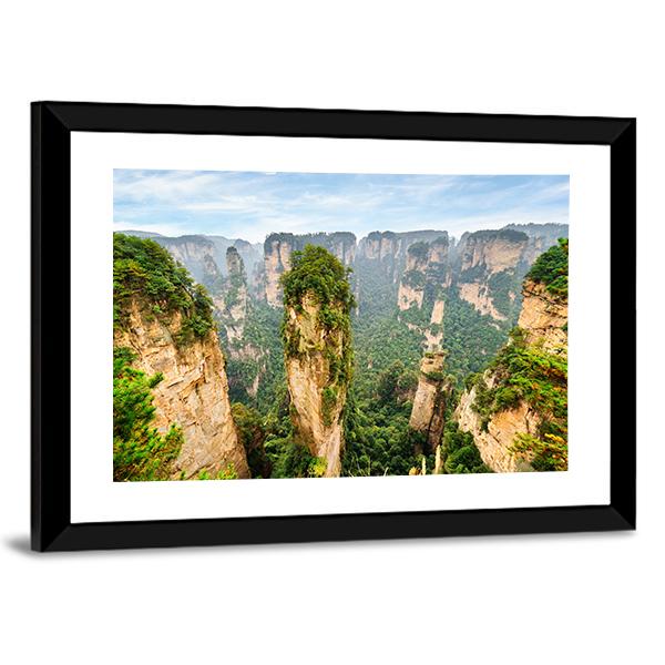 The Avatar Hallelujah Mountain Among Green Woods Canvas Wall Art-3 Horizontal-Gallery Wrap-25" x 16"-Tiaracle