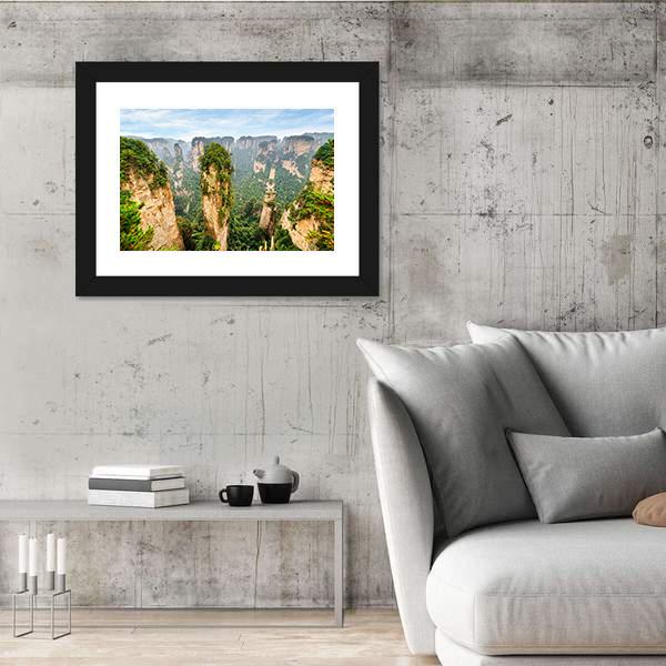 The Avatar Hallelujah Mountain Among Green Woods Canvas Wall Art-3 Horizontal-Gallery Wrap-25" x 16"-Tiaracle