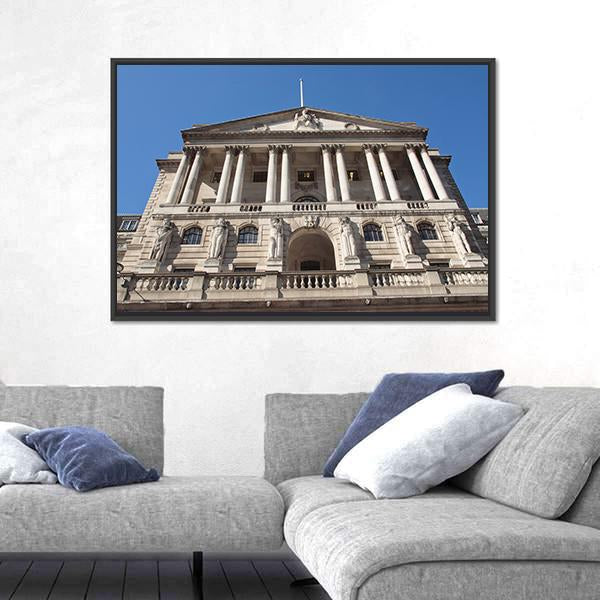 The Bank Of England Canvas Wall Art-1 Piece-Floating Frame-24" x 16"-Tiaracle