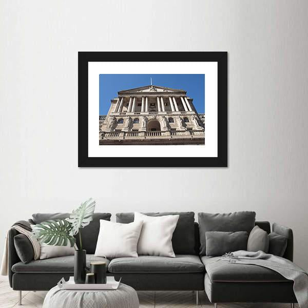 The Bank Of England Canvas Wall Art-1 Piece-Framed Print-20" x 16"-Tiaracle