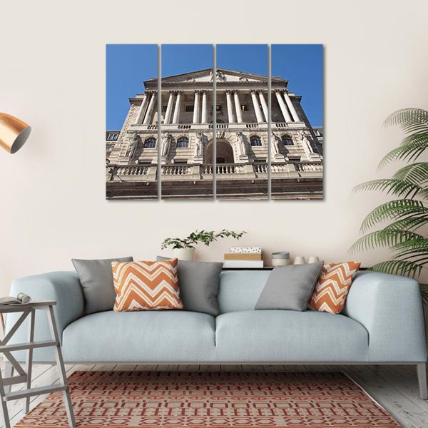 The Bank Of England Canvas Wall Art-4 Horizontal-Gallery Wrap-34" x 24"-Tiaracle