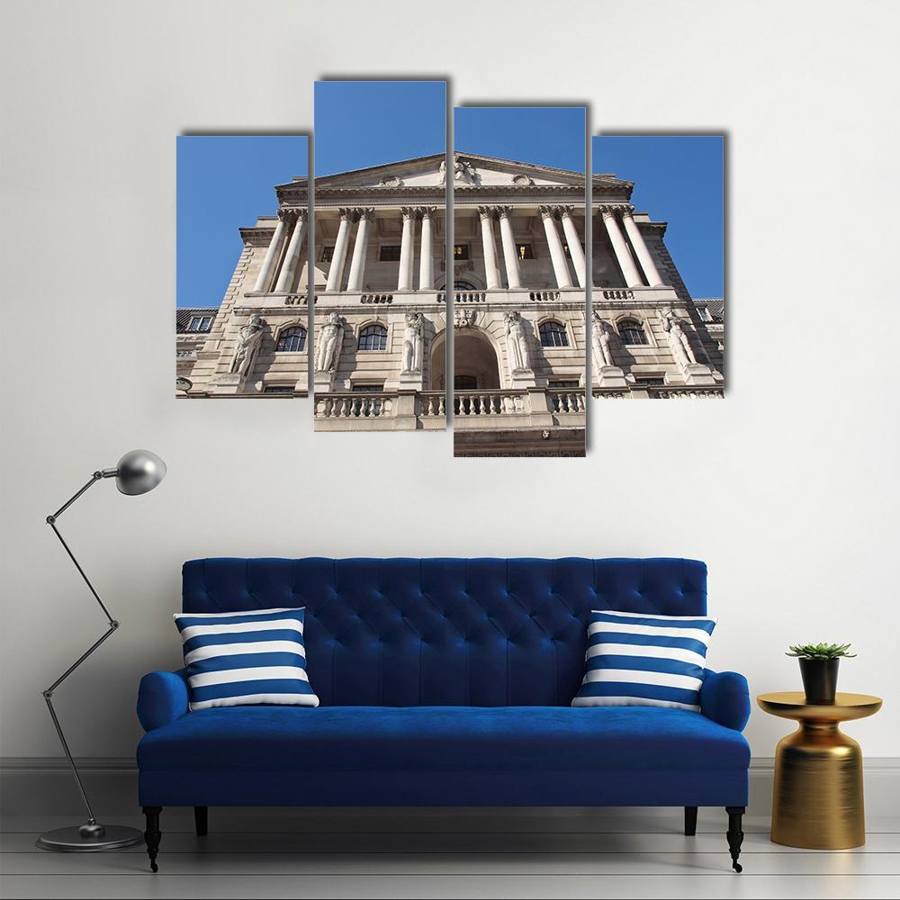 The Bank Of England Canvas Wall Art-4 Pop-Gallery Wrap-50" x 32"-Tiaracle