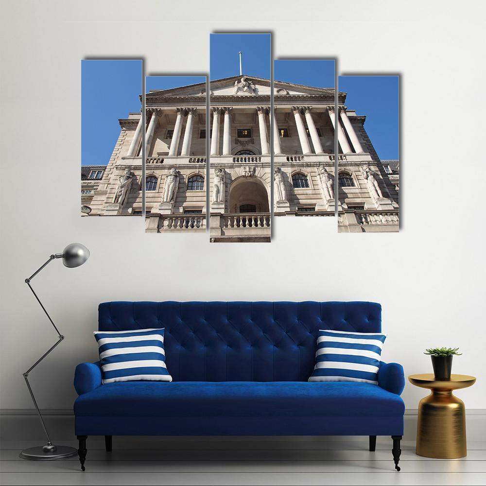 The Bank Of England Canvas Wall Art-5 Pop-Gallery Wrap-47" x 32"-Tiaracle