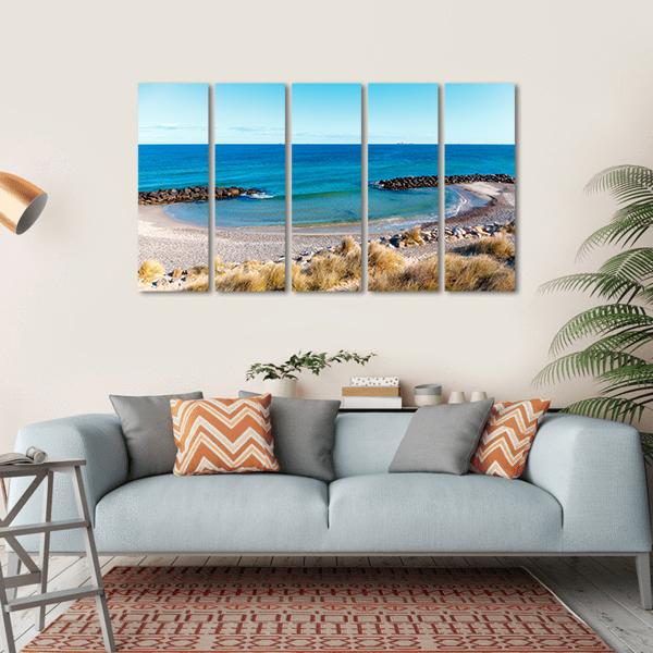The Beach At Skagen Canvas Wall Art-5 Horizontal-Gallery Wrap-22" x 12"-Tiaracle