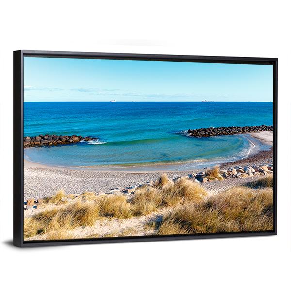 The Beach At Skagen Canvas Wall Art-3 Horizontal-Gallery Wrap-25" x 16"-Tiaracle