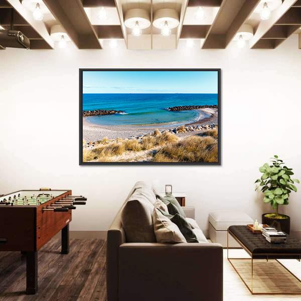 The Beach At Skagen Canvas Wall Art-3 Horizontal-Gallery Wrap-25" x 16"-Tiaracle