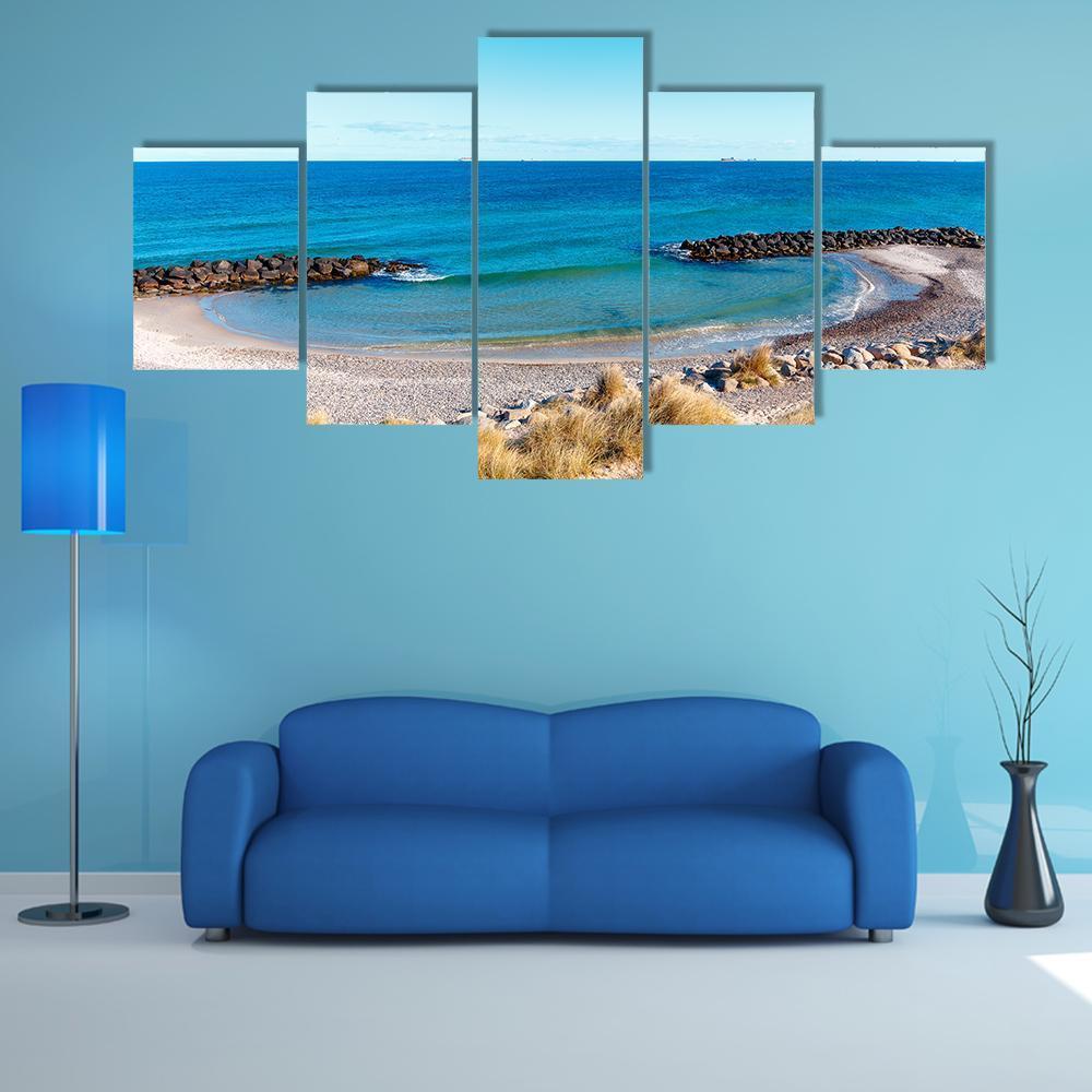The Beach At Skagen Canvas Wall Art-5 Star-Gallery Wrap-62" x 32"-Tiaracle