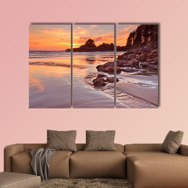 Cox Bay Beach Canvas Wall Art-3 Horizontal-Gallery Wrap-37" x 24"-Tiaracle