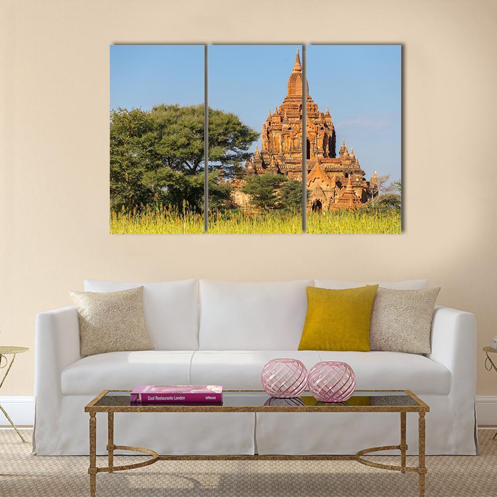 The Beautiful Tayok Pye Temple Canvas Wall Art-3 Horizontal-Gallery Wrap-37" x 24"-Tiaracle