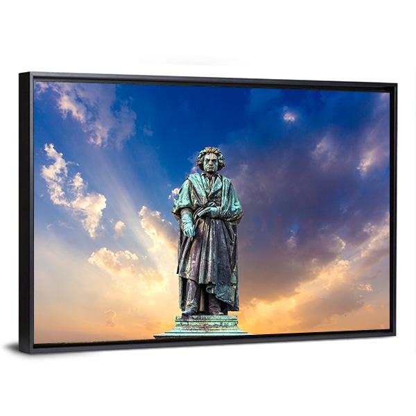 The Beethoven Monument Canvas Wall Art-3 Horizontal-Gallery Wrap-25" x 16"-Tiaracle