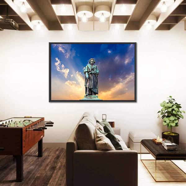 The Beethoven Monument Canvas Wall Art-3 Horizontal-Gallery Wrap-25" x 16"-Tiaracle