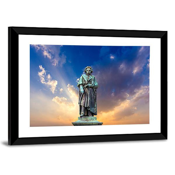 The Beethoven Monument Canvas Wall Art-3 Horizontal-Gallery Wrap-25" x 16"-Tiaracle