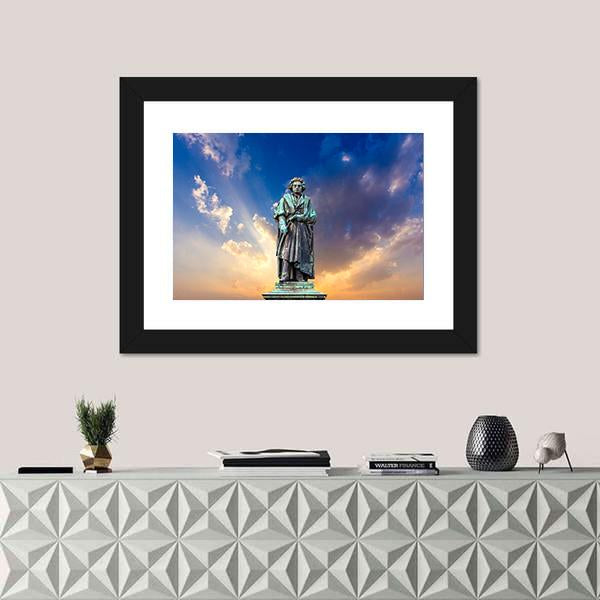The Beethoven Monument Canvas Wall Art-3 Horizontal-Gallery Wrap-25" x 16"-Tiaracle
