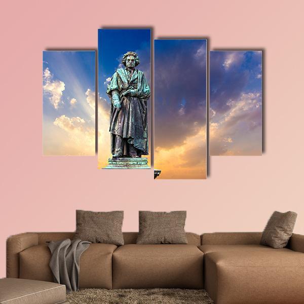 The Beethoven Monument Canvas Wall Art-4 Pop-Gallery Wrap-50" x 32"-Tiaracle
