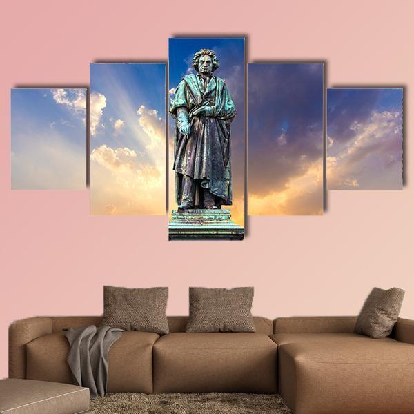 The Beethoven Monument Canvas Wall Art-5 Star-Gallery Wrap-62" x 32"-Tiaracle