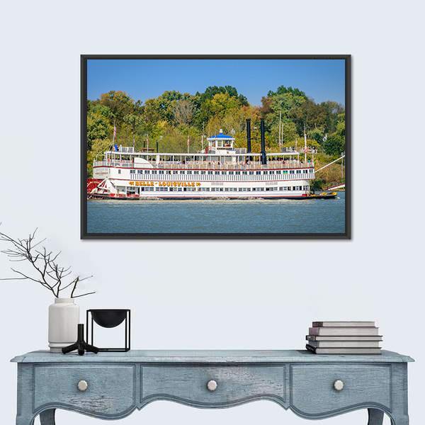 The Belle Of Louisville Canvas Wall Art-5 Horizontal-Gallery Wrap-22" x 12"-Tiaracle