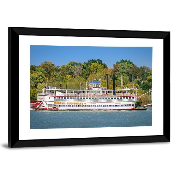 The Belle Of Louisville Canvas Wall Art-5 Horizontal-Gallery Wrap-22" x 12"-Tiaracle