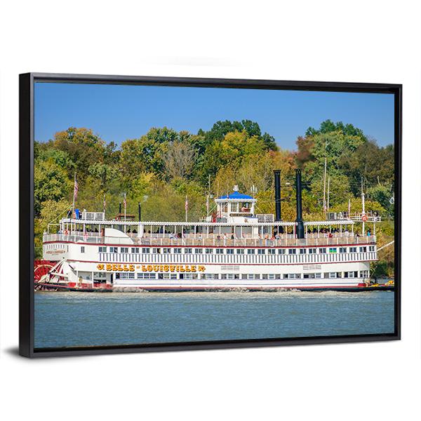 The Belle Of Louisville Canvas Wall Art-5 Horizontal-Gallery Wrap-22" x 12"-Tiaracle