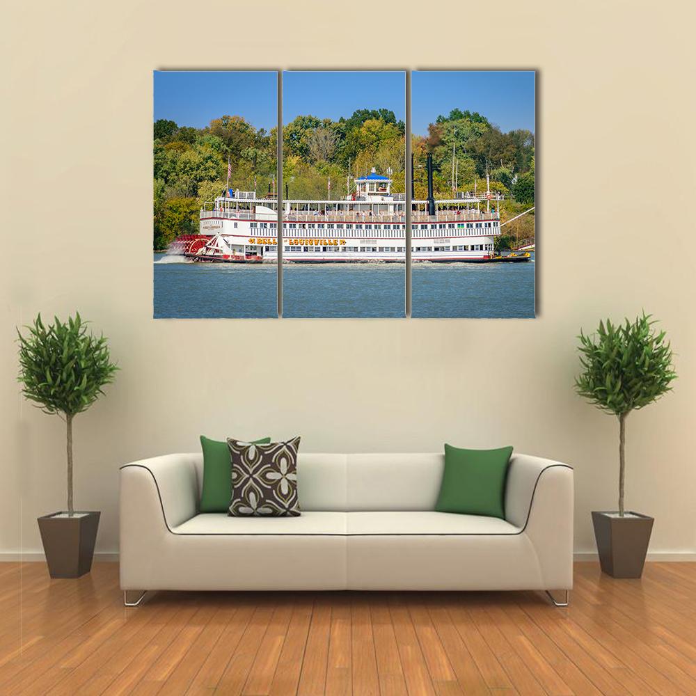 The Belle Of Louisville Canvas Wall Art-3 Horizontal-Gallery Wrap-25" x 16"-Tiaracle
