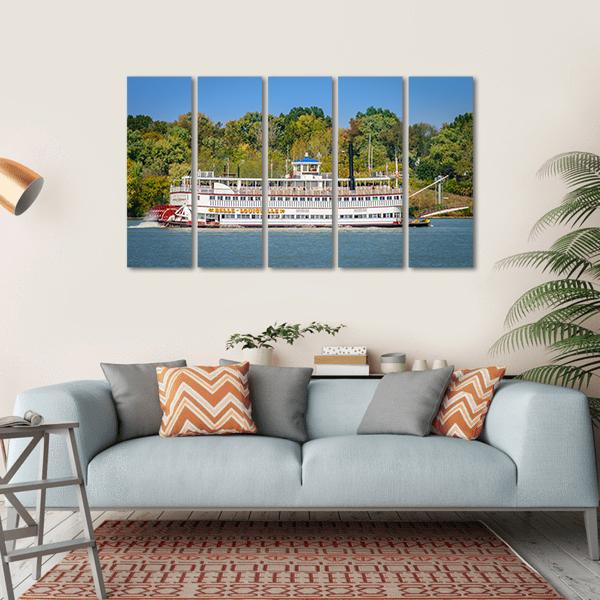 The Belle Of Louisville Canvas Wall Art-5 Horizontal-Gallery Wrap-22" x 12"-Tiaracle
