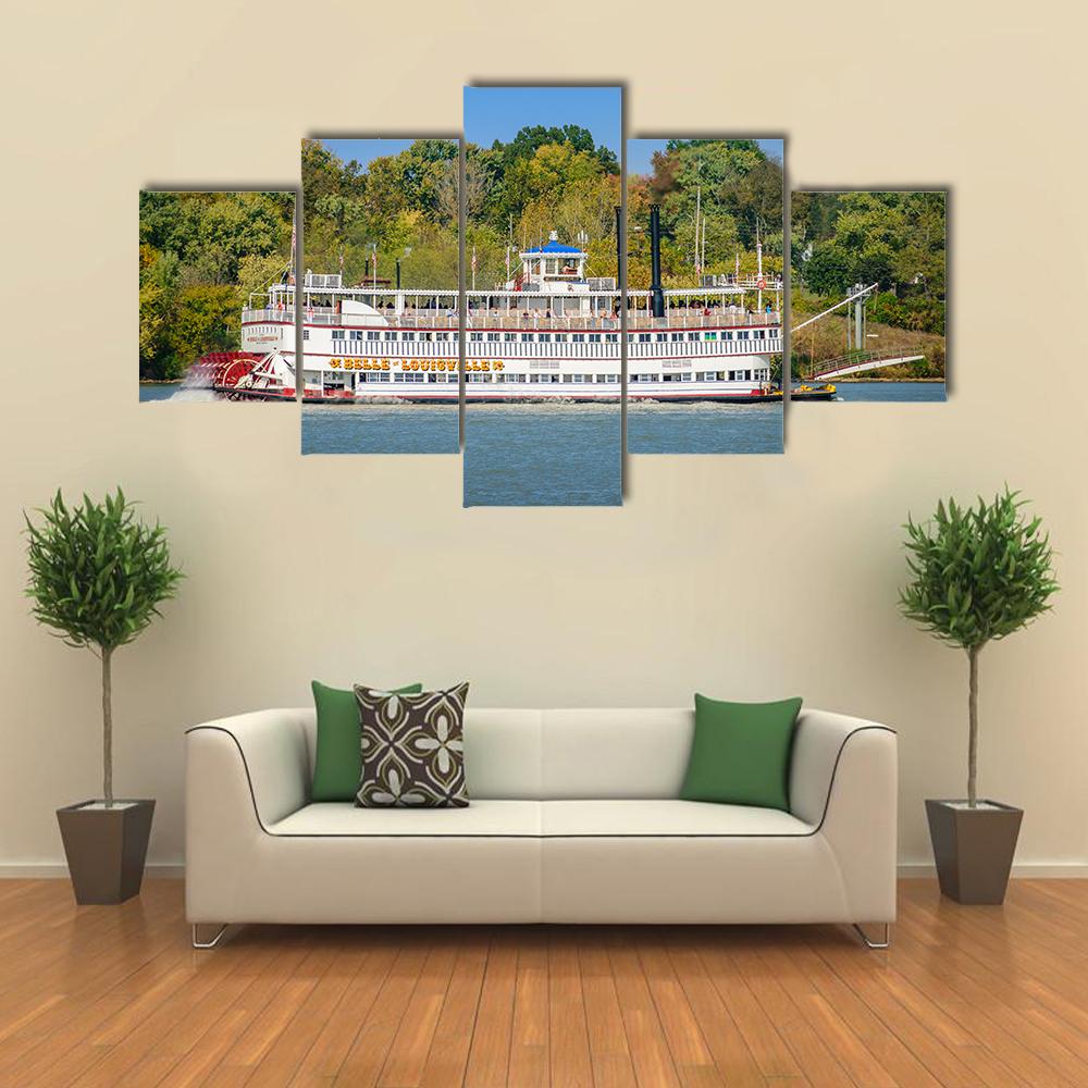 The Belle Of Louisville Canvas Wall Art-5 Star-Gallery Wrap-42" x 21"-Tiaracle